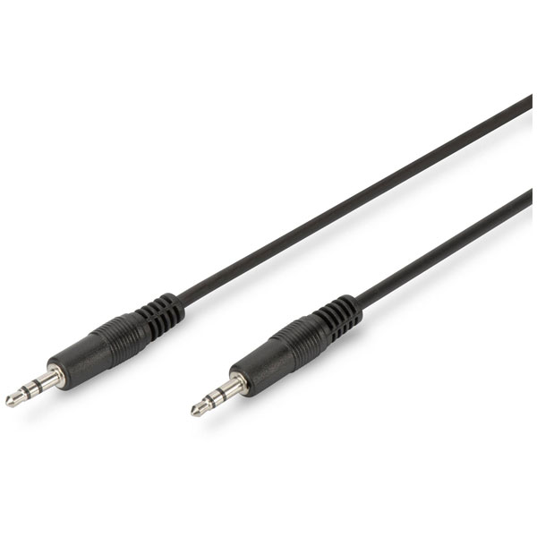 Digitus AK-510100-015-S Jack Audio Cable Black 1.50m 3.5mm Unshielded