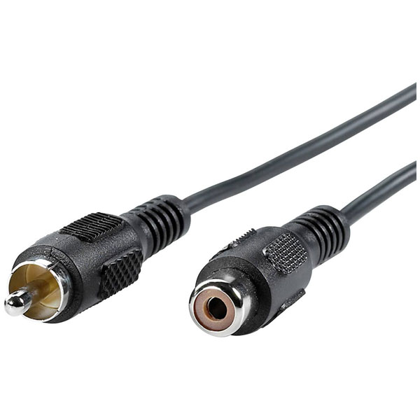 Value 11.99.4353 Jack Audio Cable extension Black Shielded 3.00 m