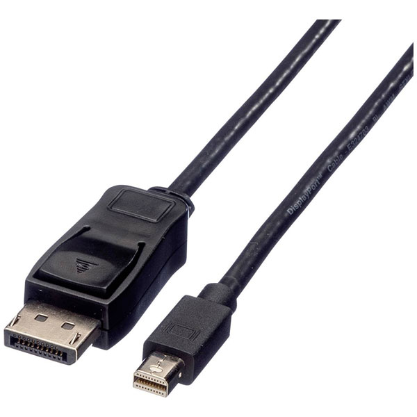 Value 12.99.3153 Adapter cable Black DisplayPort DVI HDMI VGA 0.10 m