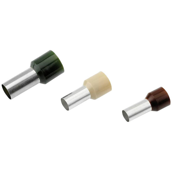 Cimco 187232 Ferrule 16 mm² Partially insulated Green 100 pcs Ferrules