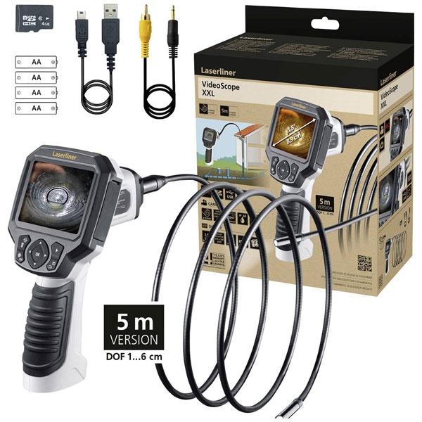 Laserliner 082.115E Inspection camera 9mm probe waterproof colour ...