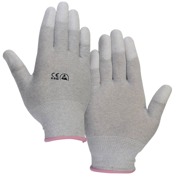 TRU COMPONENTS 1568552 EPAHA-RL-S ESD gloves polyamide size S fing...