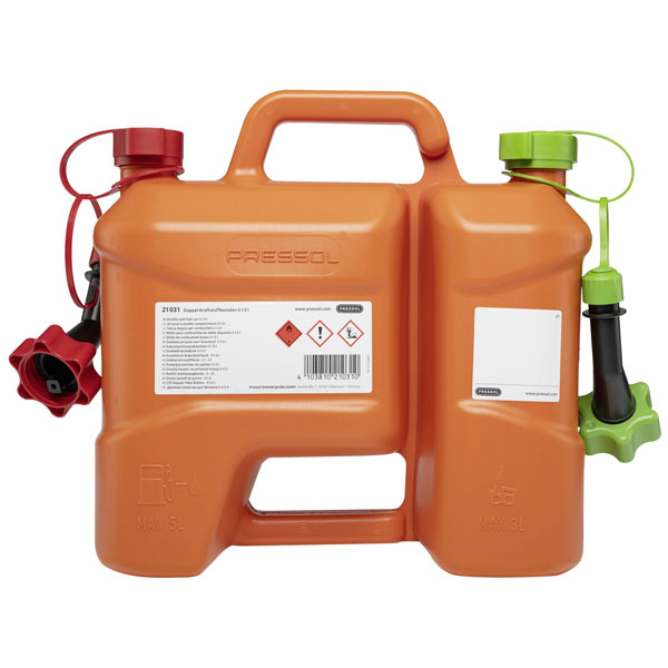 Pressol 21031 Fuel Combo 8L Double Cans Blue Plastic