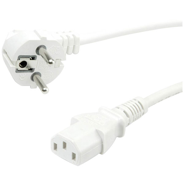 Value 19.99.1028 Current Cable Black 1.80 m IEC Mains Power Cable