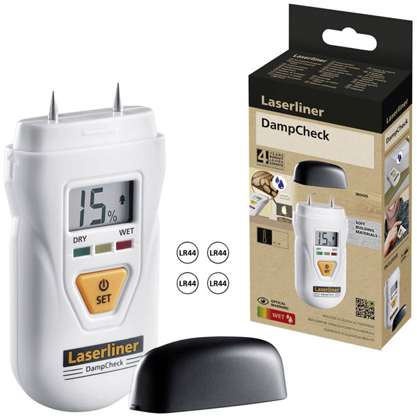 Laserliner 082.004E WoodTester Compact Wood moisture meter portabl...
