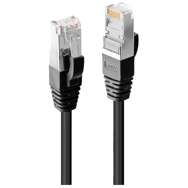 LINDY 45609 Network cable patch CAT6 S/FTP 20m Black  network cable