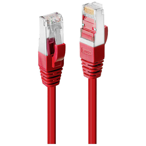 LINDY 45627 Network cable RJ45 CAT 6 S/FTP Red 10m