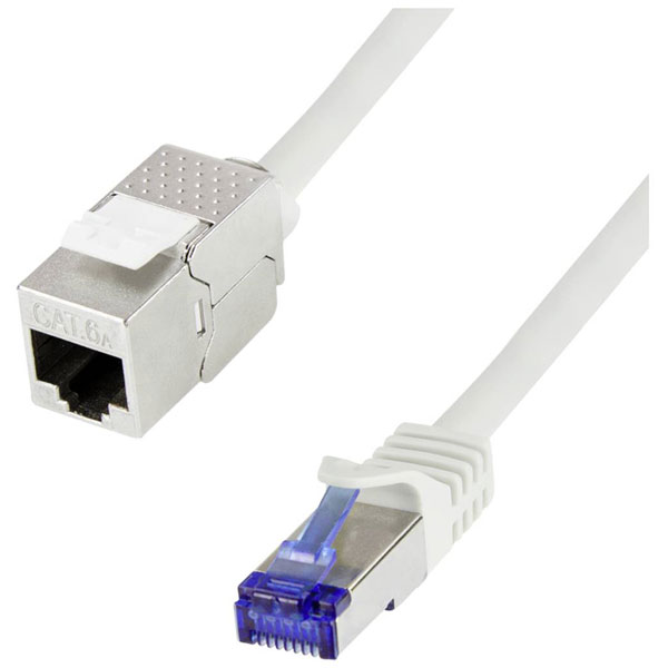 LogiLink CQ3142S RJ45 Network cable CAT6A 50m Grey Flame-retardant...