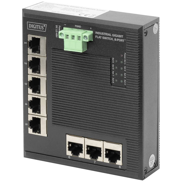 Digitus DN-651127 Industrial Ethernet switch 8 ports 10/100/1000 M...