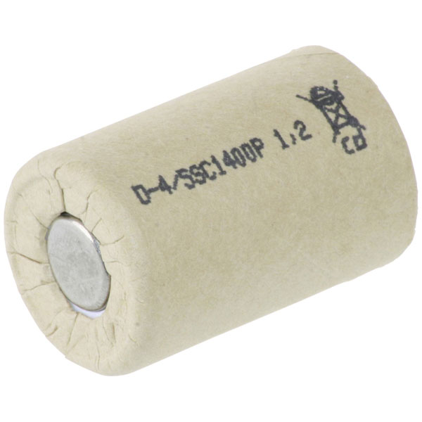 Mexcel 113375 Rechargeable Battery NiCd 4/5 Sub C 1.2V 1400mAh