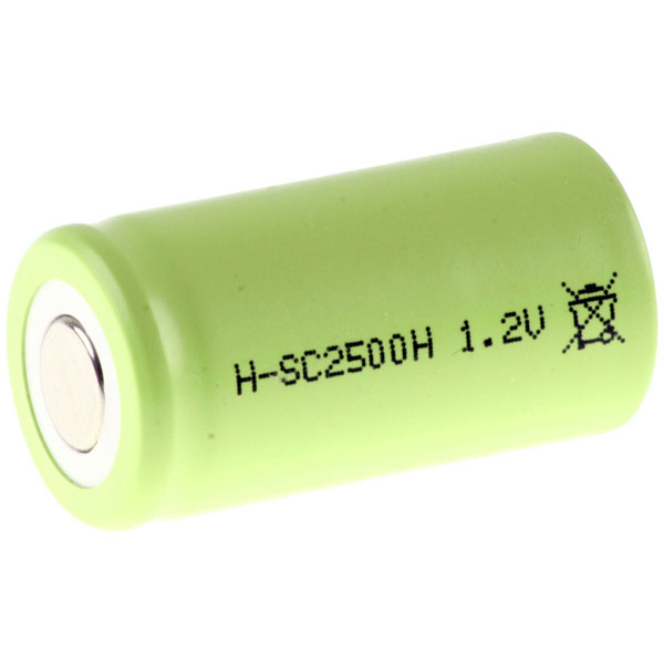 Mexcel 130235 Battery Sub-C NiMH 1.2V 2500mAh Rechargeable