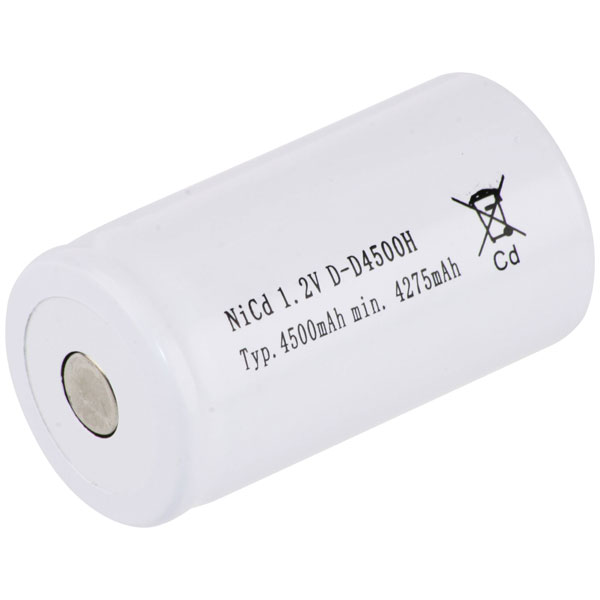 Mexcel 136546 Battery D NiCd 1.2V 4500mAh Rechargeable Non-standard