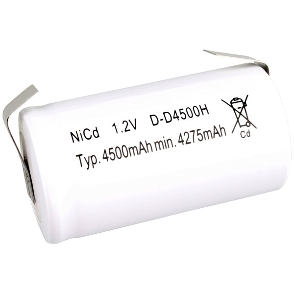 Mexcel 142209 Non-standard battery D NiCd 1.2V 4500mAh rechargeable