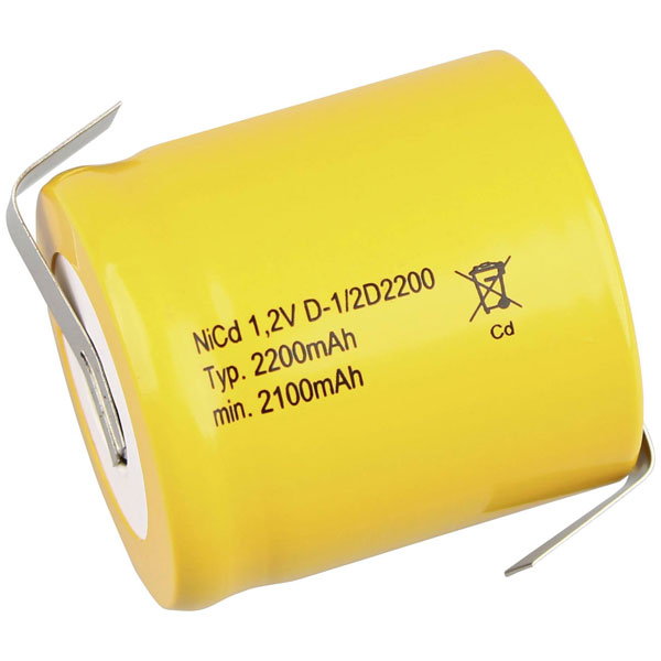 Mexcel 150793 Rechargeable battery 1/2 D NiCd 1.2 V 2200 mAh