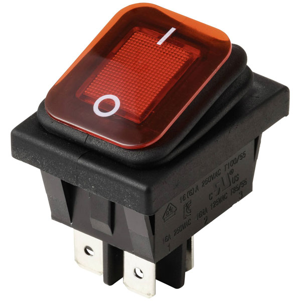 TRU COMPONENTS TC-13599544 Toggle switch 250V 6A On/Off/On latch R...
