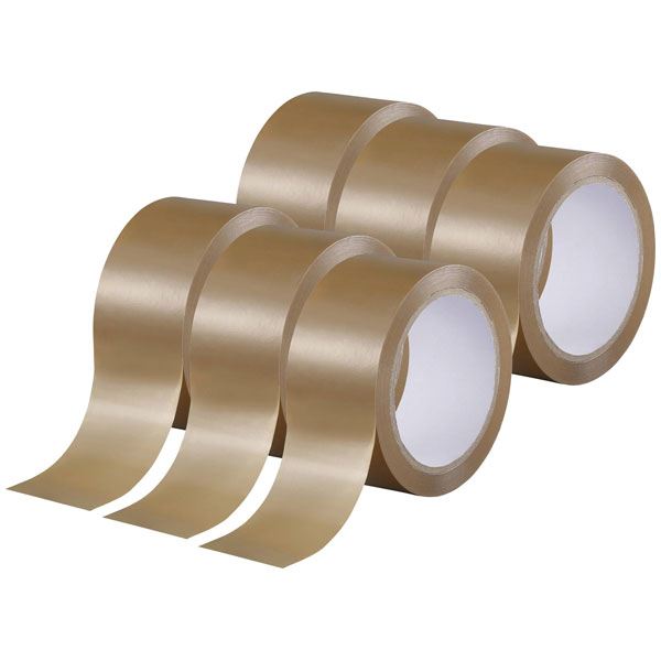 TOOLCRAFT TO-10194390 packaging tape brown 50mx50mm 6 pcs