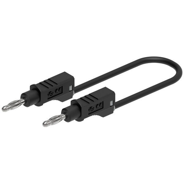Electro PJP 2111-CD1-25N Test lead Black 25 cm Test Leads