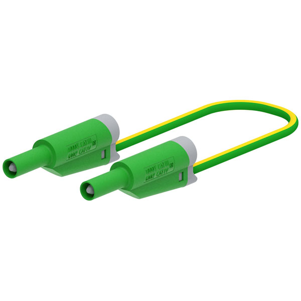 Electro PJP 2711-IEC-CD1-100V Test Lead 4 mm jack Green 1 m