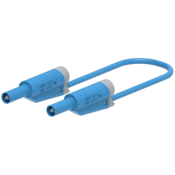 Electro PJP 2711-IEC-CD1-50BL Test lead 4 mm connector 50 cm Blue