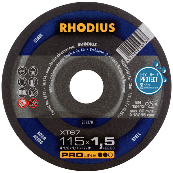 Rhodius 206172 Cutting disc 115 mm Steel