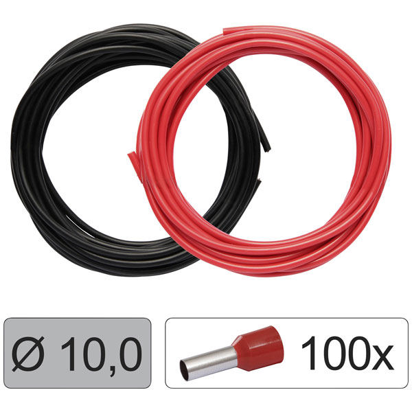 Quadrios 25CW132 Wire LiFY 10 mm² Red Black Set Harmonised Certifi...