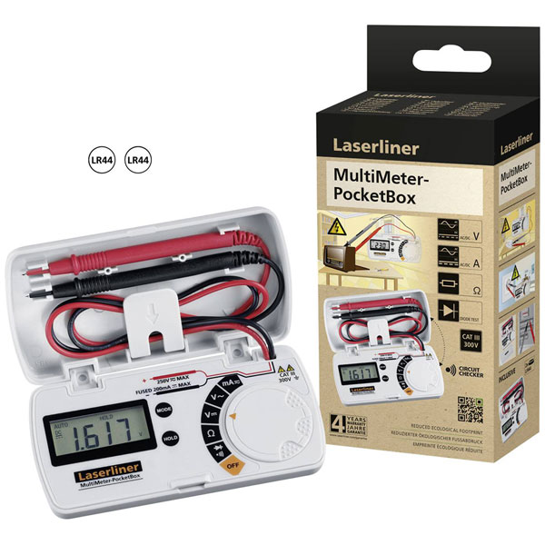 Laserliner 083.032E MultiMeter-Pocket Handheld multimeter yellow p...