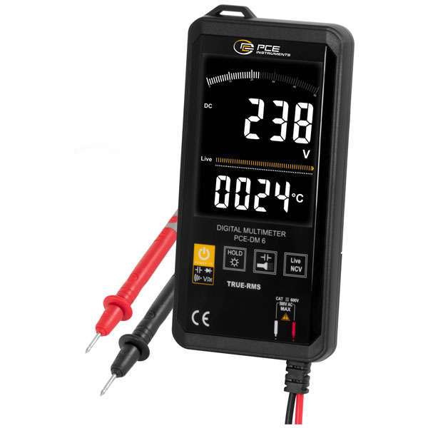 PCE Instruments PCE-DM 7 Handheld Digital Multimeter CAT II 1000V ...