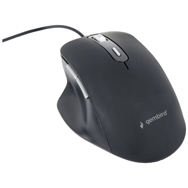 Gembird MUS-ERGO-03 Ergonomic Mouse Corded Optical Grey 6 Btns 800...