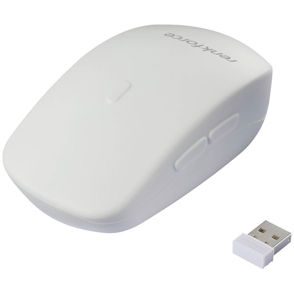 Renkforce RF-6332576 Wireless Optical Mouse White 5 Buttons Antiba...