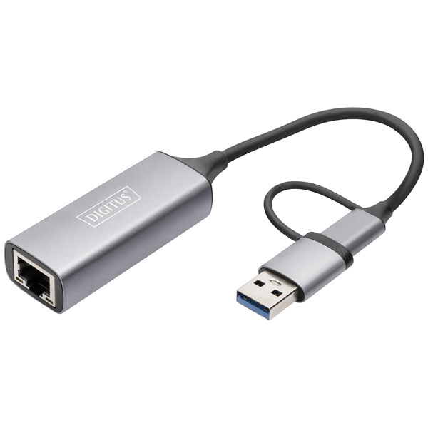 Digitus DN-3028 Network adapter 2.5 GBit/s USB A high-speed connec...