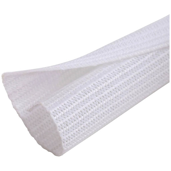 Quadrios 24CA462 Braided hose White Polyester 16-17mm per metre