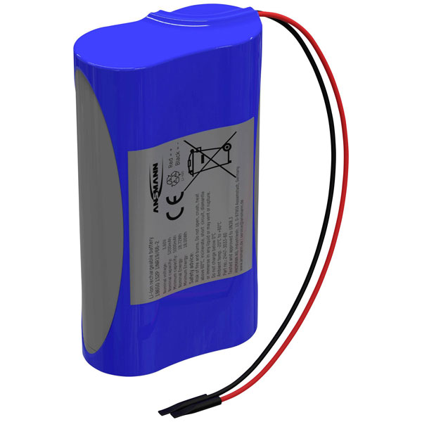 Ansmann 2447-3033-60 1S2P Akkupack Li-Ion Battery Pack 3.6V 5200mA...