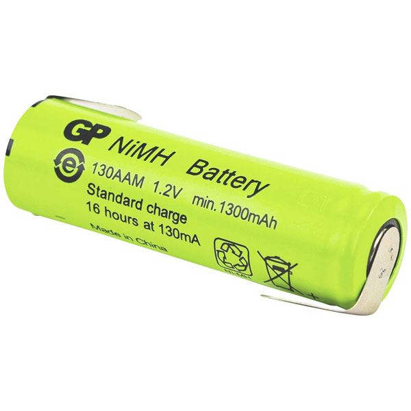 GP GPIND75AAH1A1PC1 AA battery NiMH 1.2V 750mAh Rechargeable 1pc
