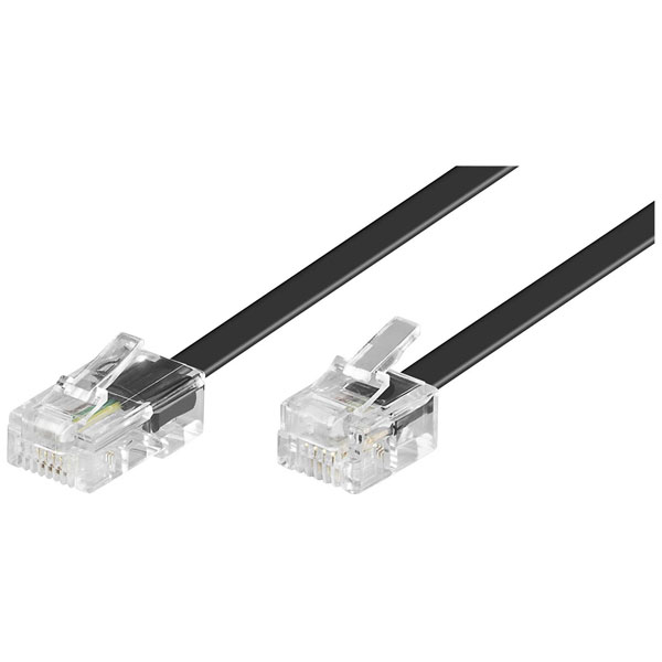 Goobay 68530 Phone Cable RJ45-RJ11 Black 3m