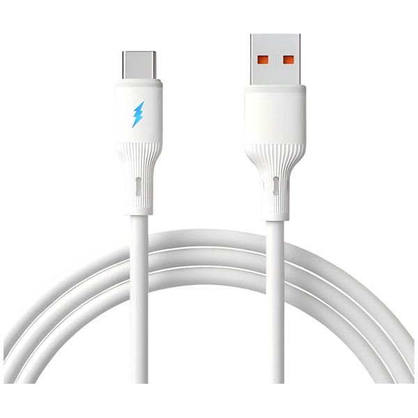 Akyga AK-USB-59 USB-C cable USB-A to USB-C plug White 1 m