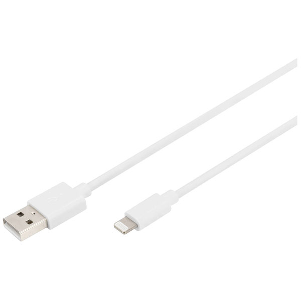 Digitus DB-600109-020-W Charging cable USB Lightning 2 m for Apple...