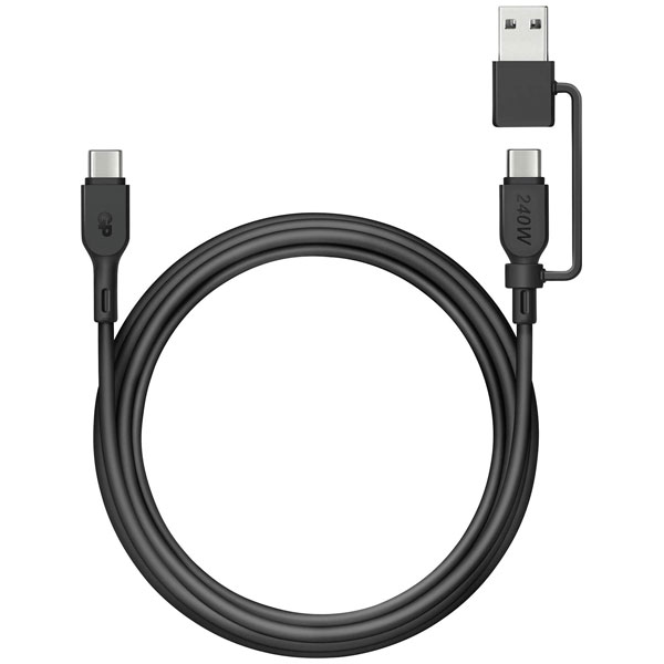 GP GPCBCCBVBKUSB971 USB cable USB-C USB-A plug 1.50 m Black