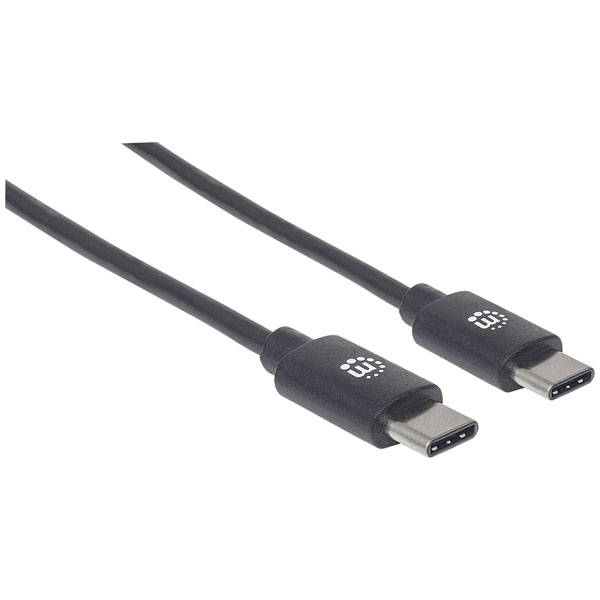 Manhattan 354868 USB cable USB 2.0 USB-C plug 0.50 m Black