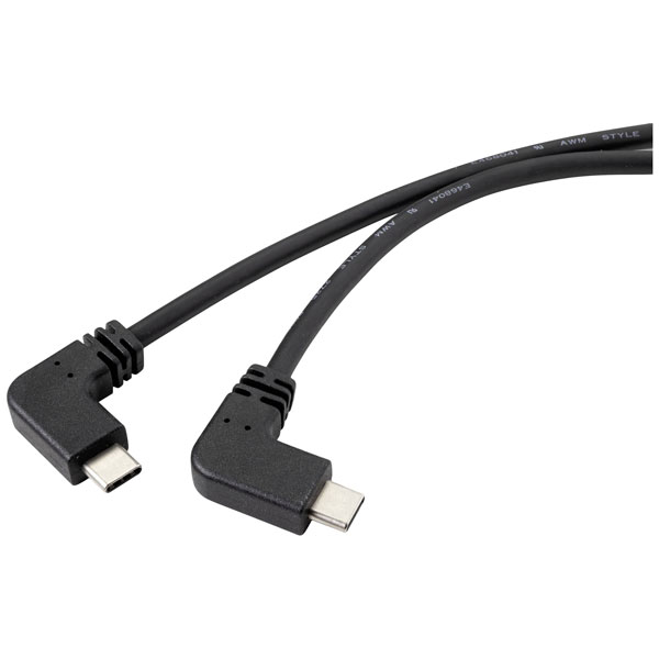 Renkforce RF-5720404 USB cable Black 1.00 m USB-C to USB-A USB 3.2...
