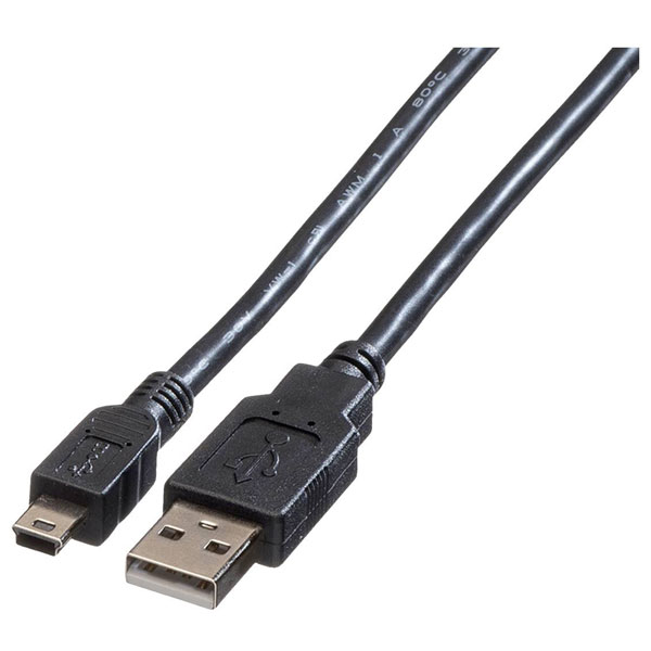 Roline 11.02.9060 USB cable USB-A to USB-C Black Gold Shielded 0.80 m