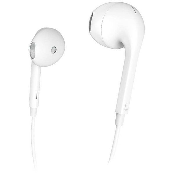 Hama 184156 In-ear headphones Corded Stereo White Volume control E...