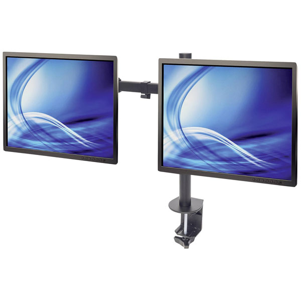 Manhattan 461542 Monitor desk mount adjustable 13-32" Black height...
