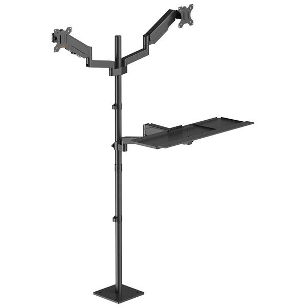 My Wall HP124L Movable desk standing desk black adjustable height