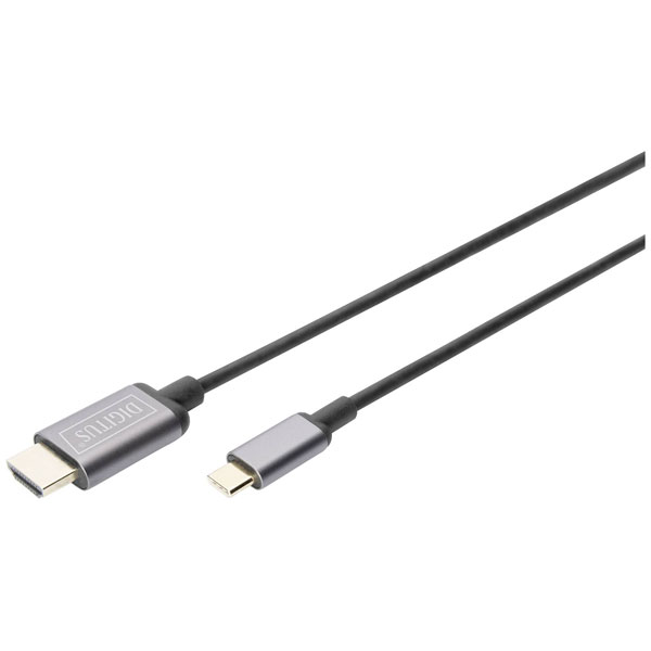 Digitus DA-70821 USB 3.2 Gen1 Adapter cable USB-C to HDMI 1.8m Alu...