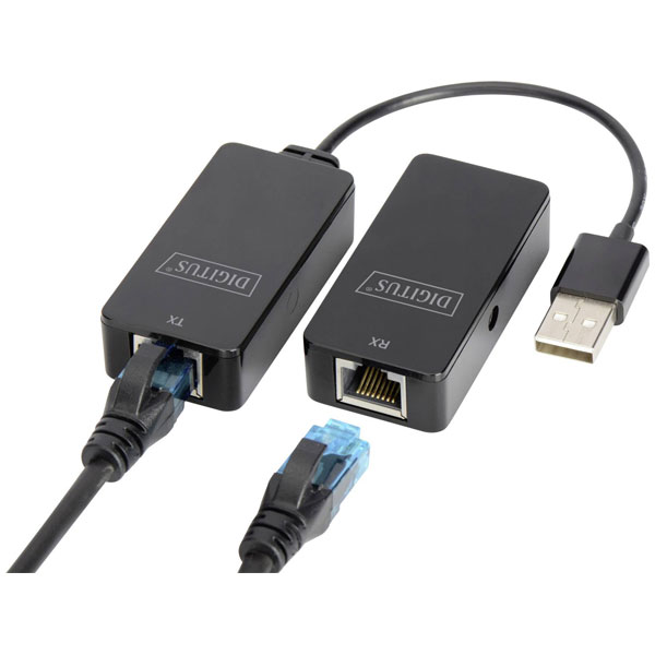 Digitus DA-70141 USB Adapter USB 2.0 to 2 RJ45 Length 20cm