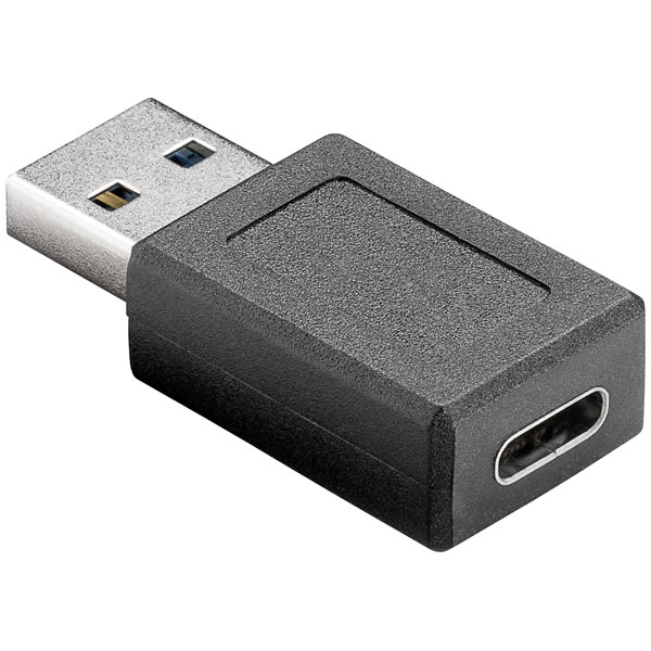 Goobay 45400 USB 3.2 1st Gen Adapter USB-A plug to USB-C socket Su...