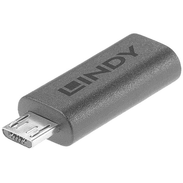 LINDY 41903 Adapter USB-C socket to Micro B connector USB 2.0 white