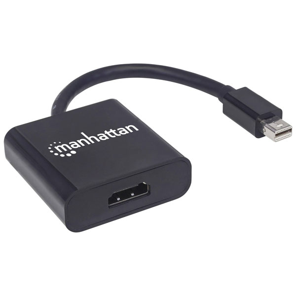 Manhattan 153713 Displayport Adapter Black 15cm HDMI Socket To Dis...
