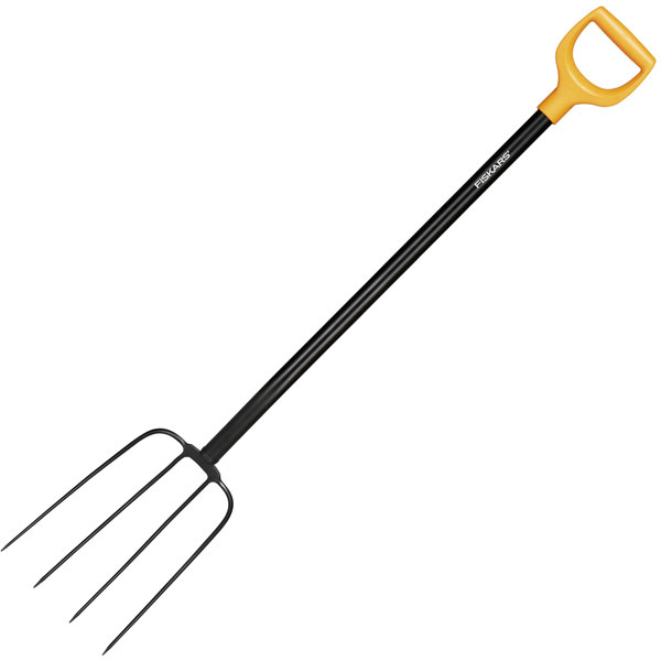 Fiskars 1070674 Compost Fork 22 Cm Width D-Grip Garden Tool