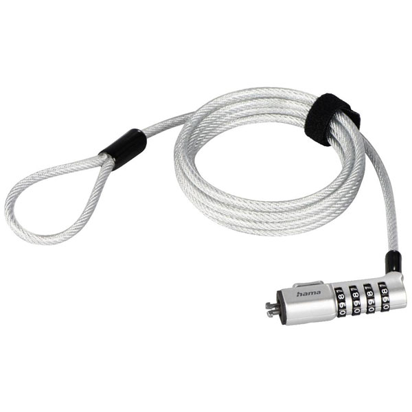 Hama 00126822 Laptop Security Lock Combination Lock No Keys 180 Cm...